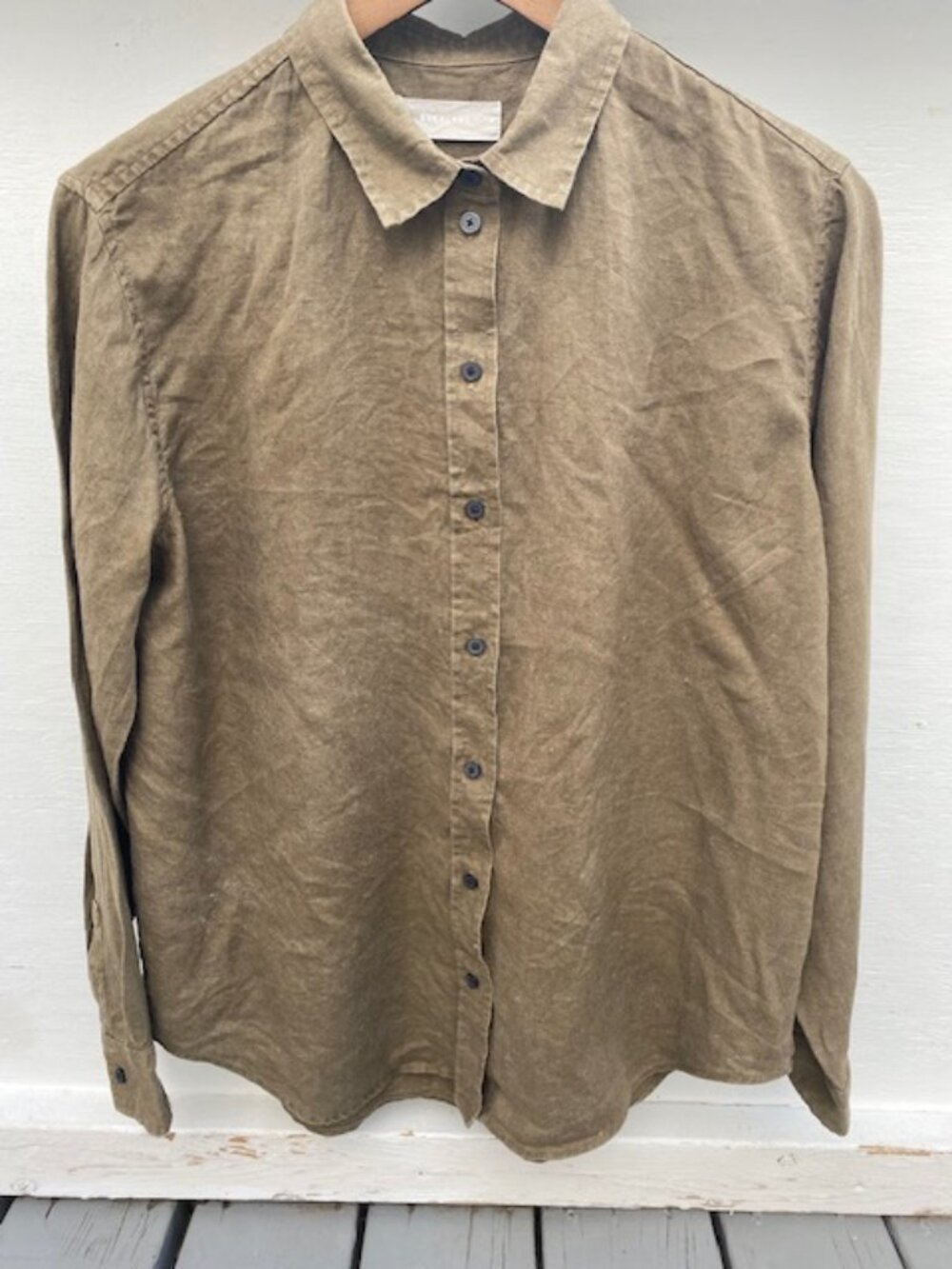 Everlane Brown Linen Shirt